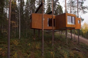 Уникальный отель на деревьях в горах Швеции (Фото)