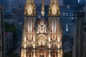 Как Empire State Building: столичный костел Святого Николая получит уникальную подсветку (фото)