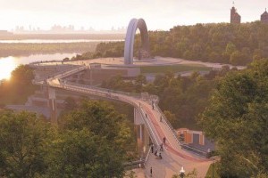 Велопішохідний міст над Володимирським узвозом: які його родзинки (фото)