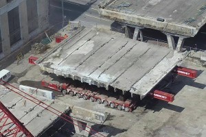 Демонтаж Шулявського мосту: який це має вигляд з висоти пташиного польоту (фото)