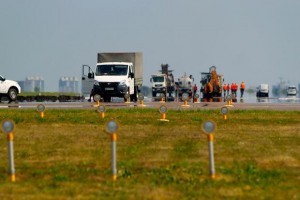 В аэропорту "Киев" начался ремонт взлетно-посадочной полосы