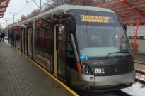 Киевляне могут оценить удобства нового львовского трамвая "Электрон"
