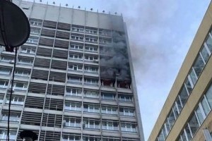 Пожежа в будівлі "Київпроєкту". Що відомо(ВІДЕО)