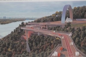 Представлен проект моста над Владимирским спуском в Киеве (фото)