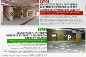 В Україні дозволять проектування ліфтів з житлової частини до підземного паркінгу (Інфографіка)