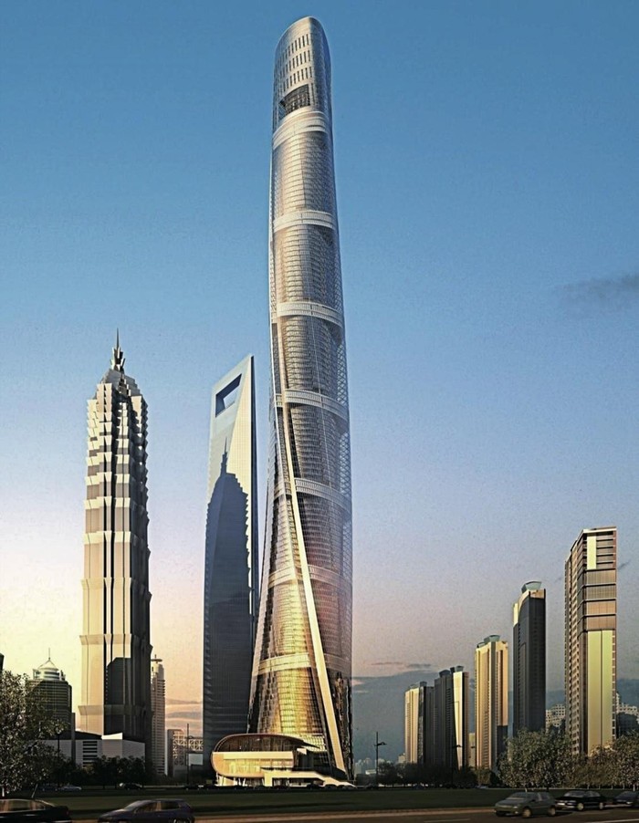 Шанхайская башня в Китае