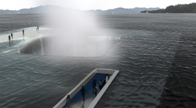 Подводный выставочный павильон, Дизайнеры из Южной Кореи, подводное помещение
