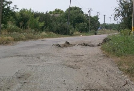 Разрушенные дороги Донеччины