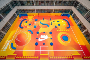 Спортмайданчик з переробленого взуття: Компанії Lego i Nike створили у Шанхаї модульний майданчик для початкової школи (ФОТО)