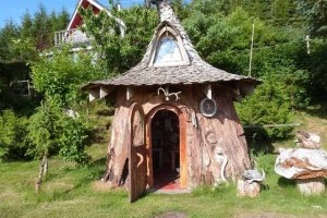 Канадский художник создал жилище в огромном пне (фото)