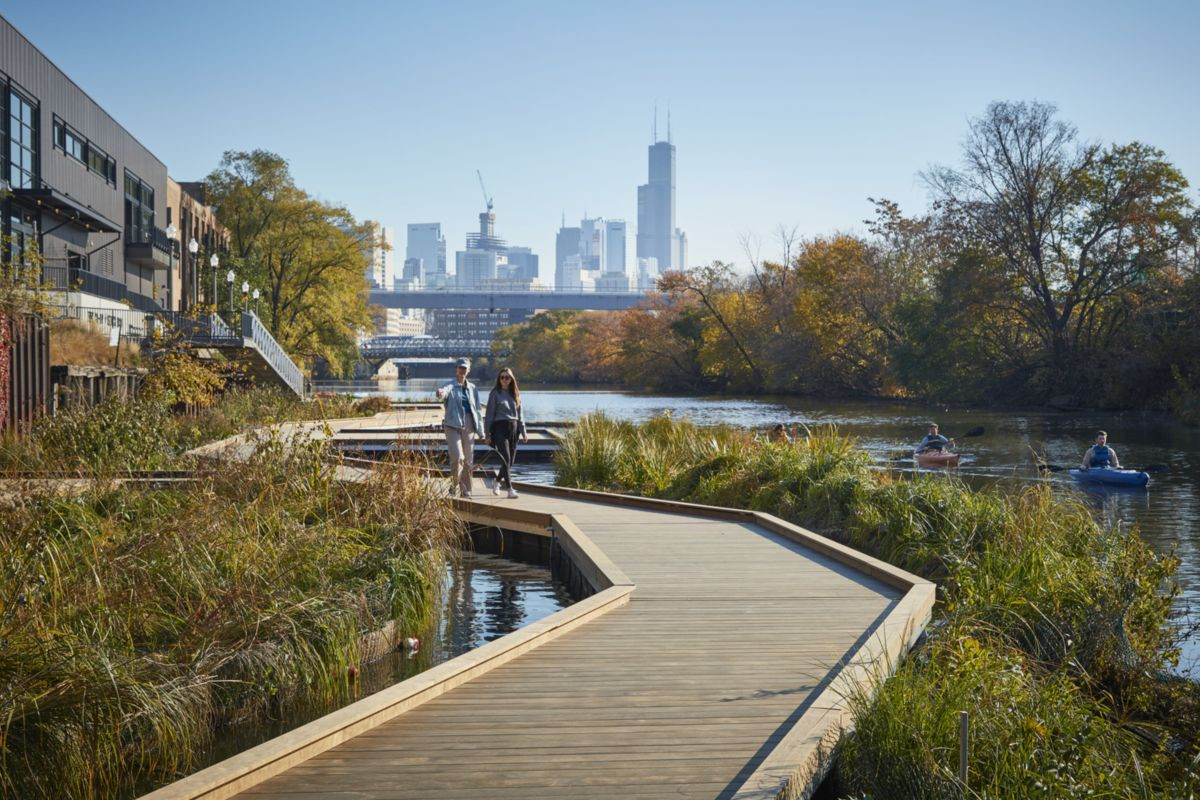 У Чикаго створюють плавучі парки на штучних каналах (ФОТО)