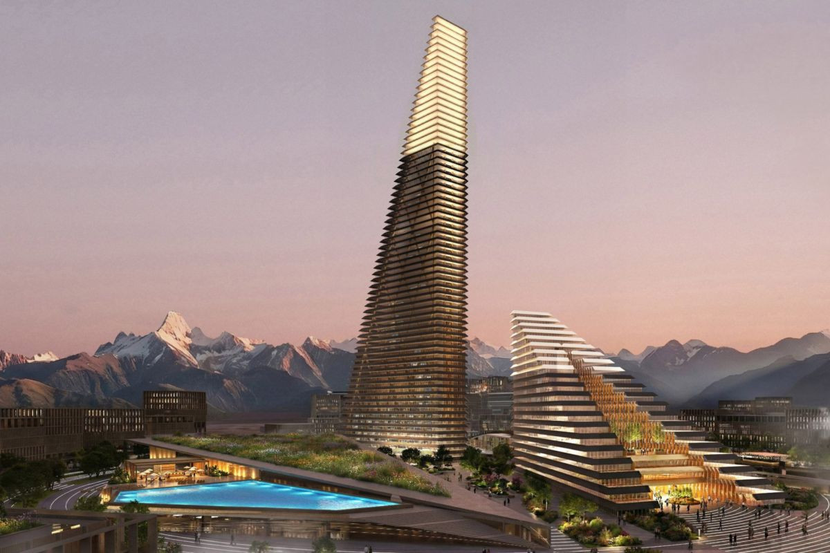 Вежі нового міста Алатау повторюватимуть силует гірського масиву (ВІЗУАЛІЗАЦІЇ)