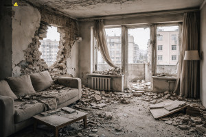 За зруйноване житло не нараховуватимуть комунальні платежі