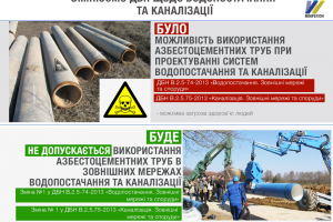В Україні ввели заборону щодо азбестоцементних труб
