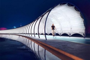 Велопешеходный тоннель из солнечных панелей: 1 км конструкции сможет обеспечить электроэнергией около 750 домов (ФОТО) 