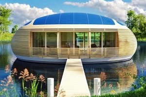 Італійський архітектор створив плавучий еко-будинок на сонячних батареях (Фото)