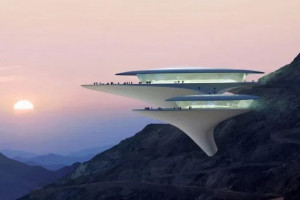 Zaha Hadid спроєктували оглядовий майданчик на вершині гори в рамках масштабного проєкта Неом