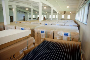 ЄС передав 5876 сонячних панелей для українських лікарень