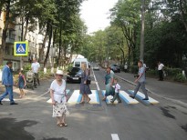 Первый 3-D пешеходный переход появился на одной из улиц Киева