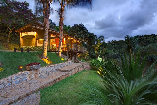 Дом, деревенский домик, Бразилия, luxury, дом на склоне 