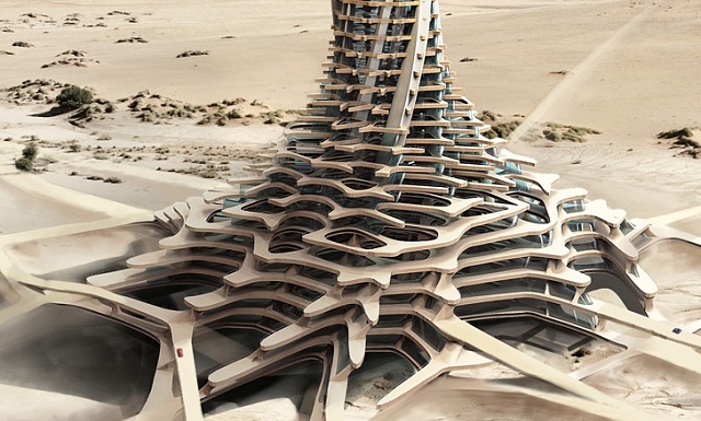 Небоскребы, из песка, китайские архитекторы, в пустынях,высотные здания, энергоэффективные здания 