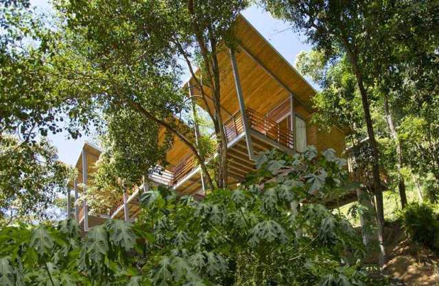 Дом, особняк, резиденция, парящий дом, избушка, Коста-Рика, горный дом