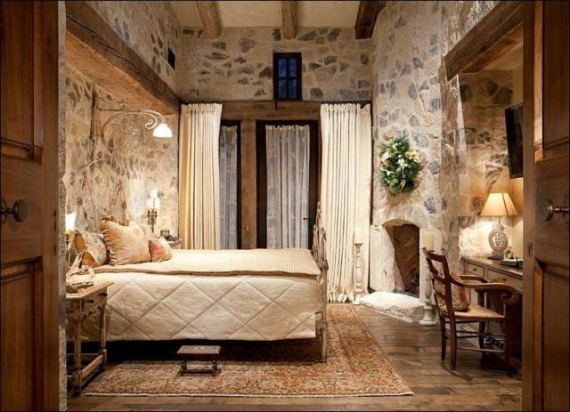 Спальни, дизайн спальни, замковый стиль, Средневековье