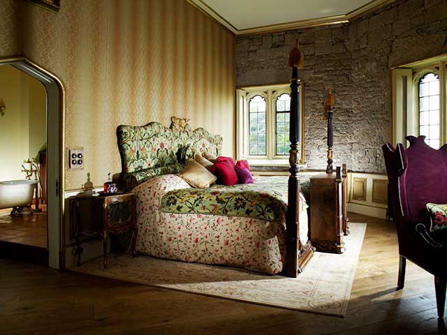 Спальни, дизайн спальни, замковый стиль, Средневековье
