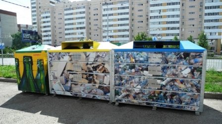 Баки, контейнеры, для раздельного сбора мусора, Кировоград, Екостайл