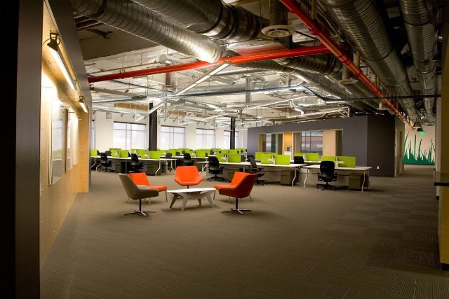 Офис, skype, штаб-квартира, Силиконовая Долина, Калифорния, дизайн интерьера, эффективность пространств