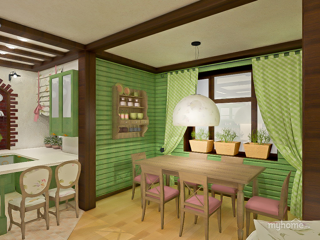 Каким цветом покрасить стены на кухне в деревянном доме фото