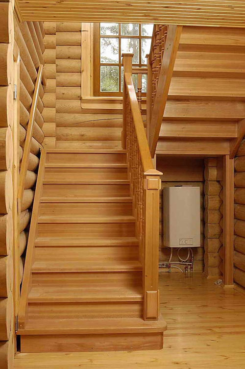 Деревянные лестницы в частном доме (98 фото)